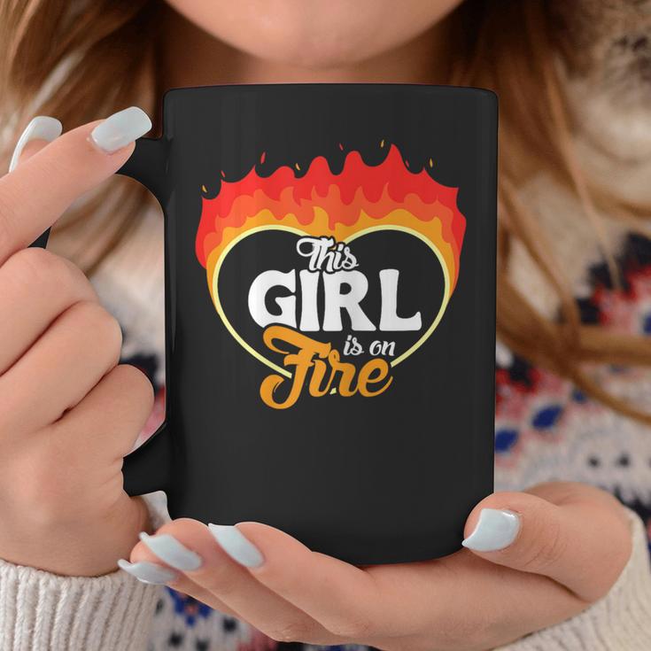 This Girl Is On Fire Heart Emancipation Power Coffee Mug Unique Gifts