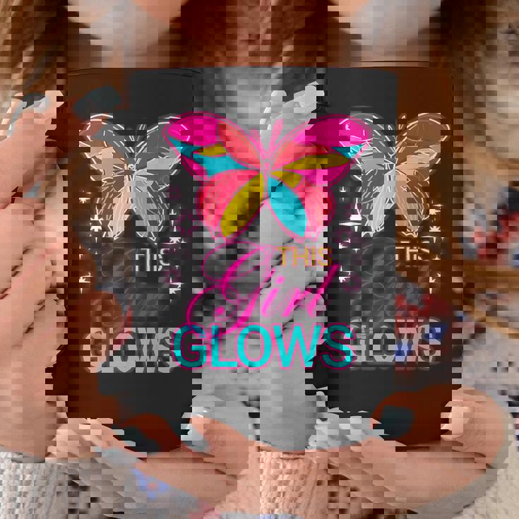 This Girl Glows Cute Girl Woman Tie Dye 80S Party Team Coffee Mug Personalized Gifts