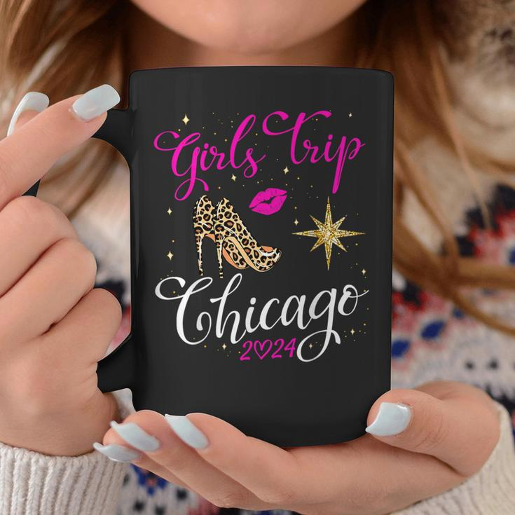 Girls Trip Chicago 2024 Weekend Birthday Squad Coffee Mug Funny Gifts