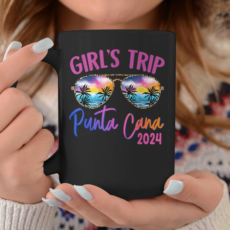 Girls Trip Punta Cana Dominican 2024 Sunglasses Summer Coffee Mug Personalized Gifts