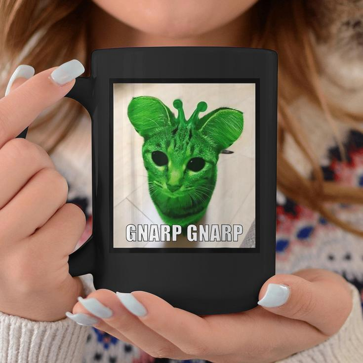 Gnarp Cat Silly Alien Cat Meme Coffee Mug Funny Gifts