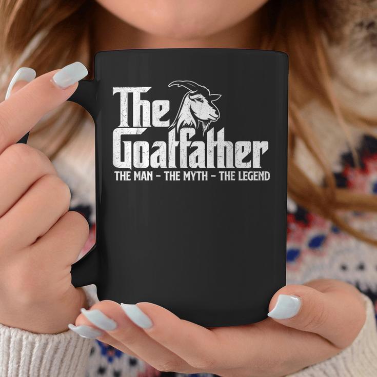 The Goatfather Goat Owner Animal Farmer Rancher Farming Coffee Mug Unique Gifts