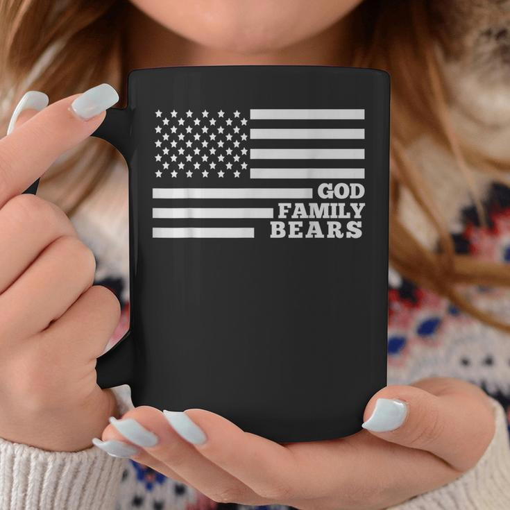 God Family Chicago Football Lover Usa Flag Bears Dad Coffee Mug Unique Gifts
