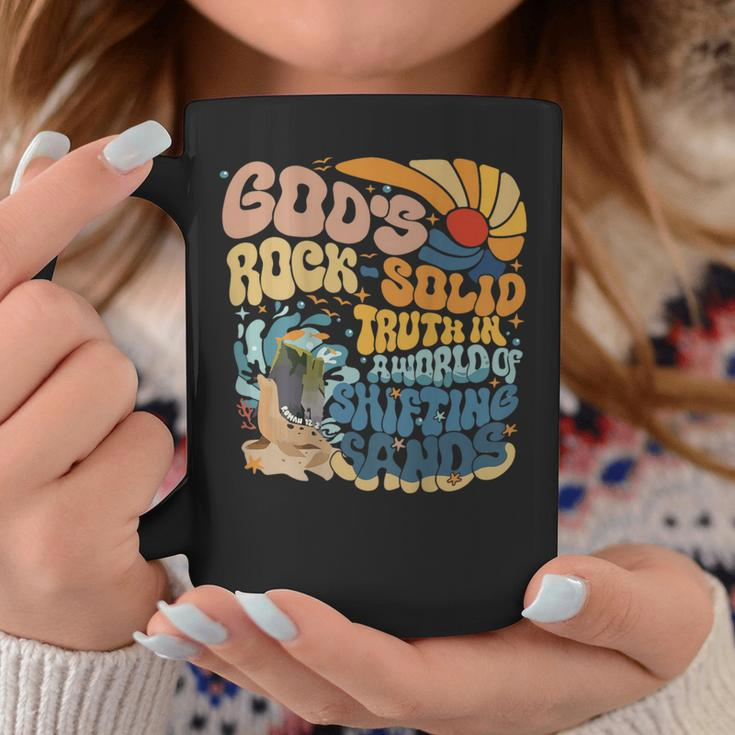 God's Rock-Solid Retro Beach Vbs 2024 Christian On Back Coffee Mug Unique Gifts