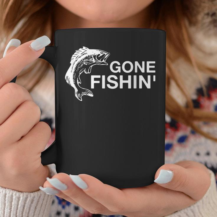 Gone Fishin' Bass Fishing Coffee Mug Unique Gifts