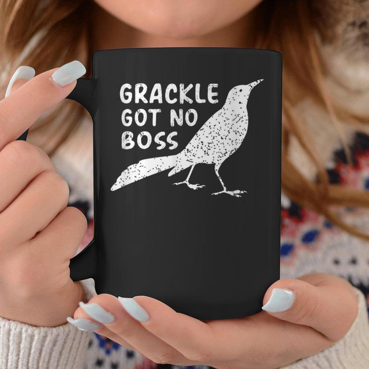 Grackle Gots No Boss Animals Bird Lover Humor Coffee Mug Unique Gifts