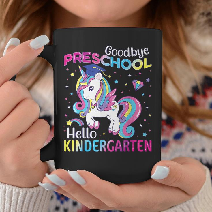 Graduation 2024 Goodbye Preschool Hello Kindergarten Unicorn Coffee Mug Funny Gifts