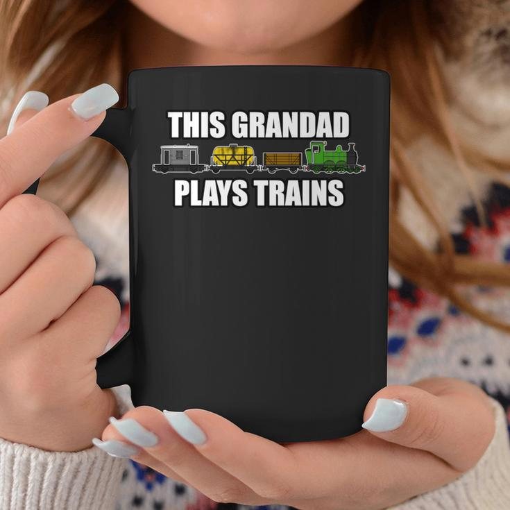This Grandad Plays Trains Father's Day Steam Train Railway Coffee Mug Unique Gifts