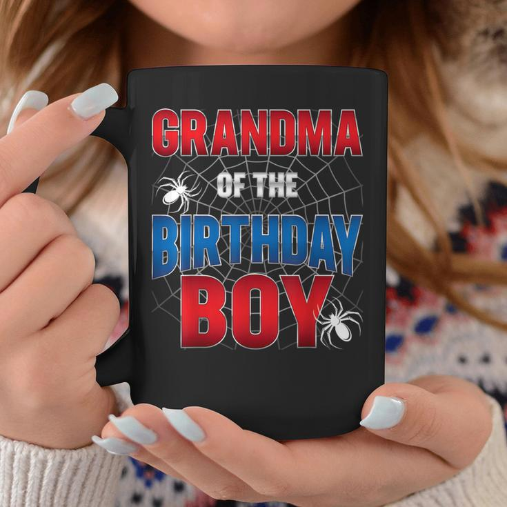 Grandma Of Birthday Boy Costume Spider Web Birthday Party Coffee Mug Funny Gifts