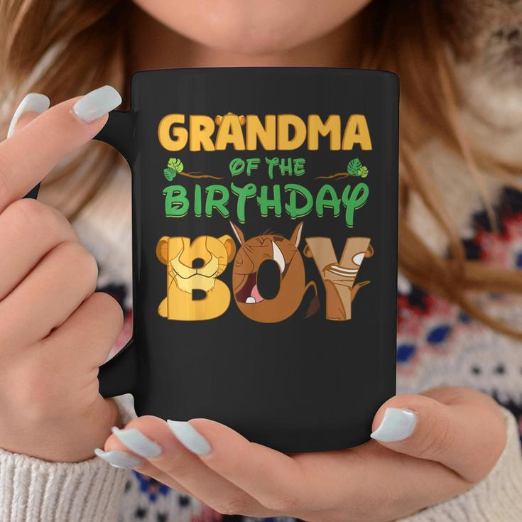 Grandma Of The Birthday Boy Lion Family Matching Coffee Mug Funny Gifts