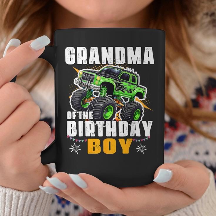 Grandma Of The Birthday Boy Monster Truck Birthday Family Coffee Mug Unique Gifts