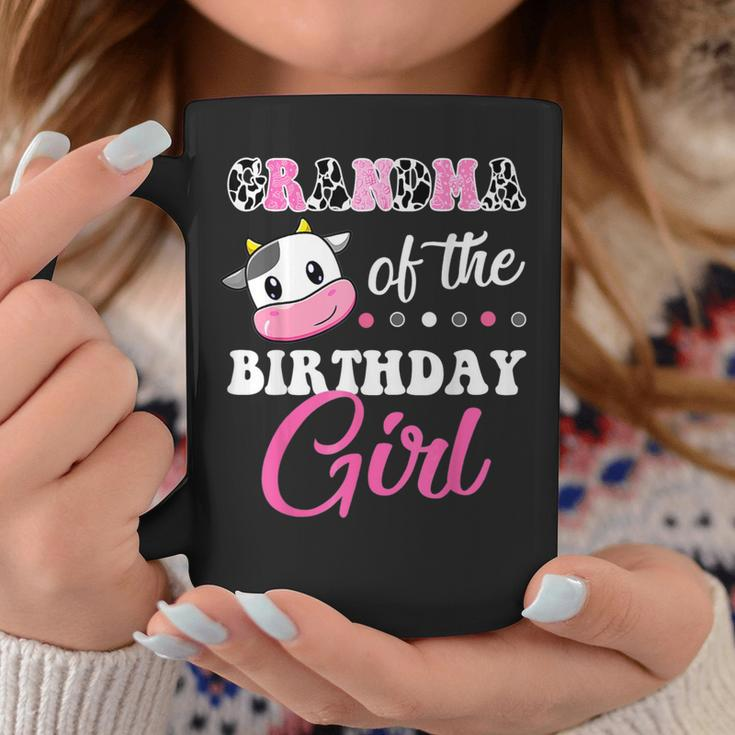 Grandma Of The Birthday Girl Family Matching Farm Cow Coffee Mug Unique Gifts