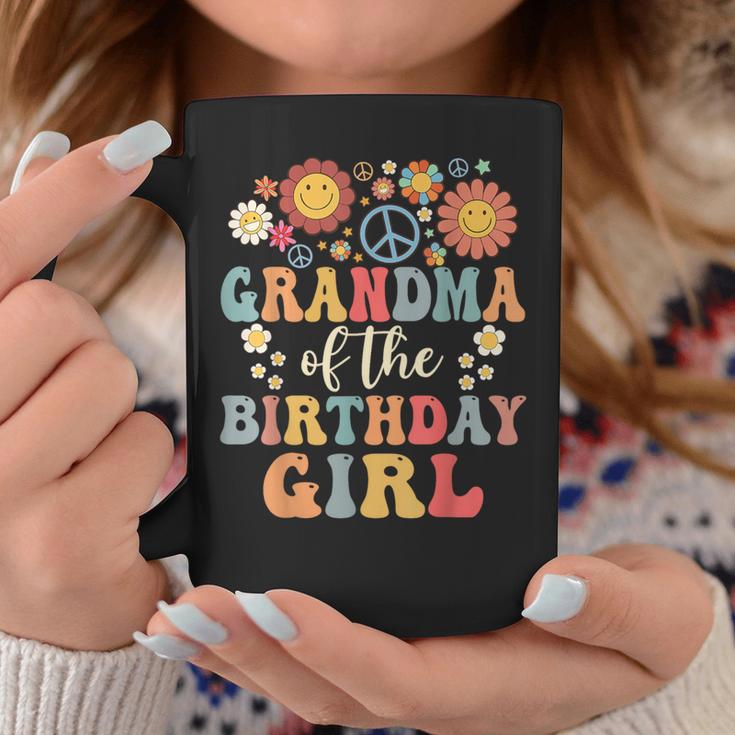 Grandma Of The Birthday Girl Groovy Themed Family Matching Coffee Mug Unique Gifts