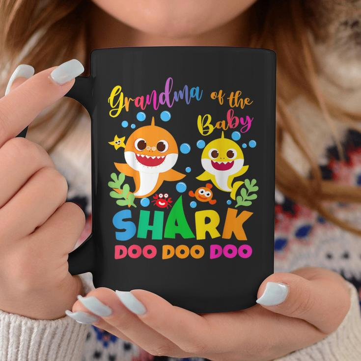 Grandma Of The Shark Birthday Boy Girl Party Family Coffee Mug Funny Gifts