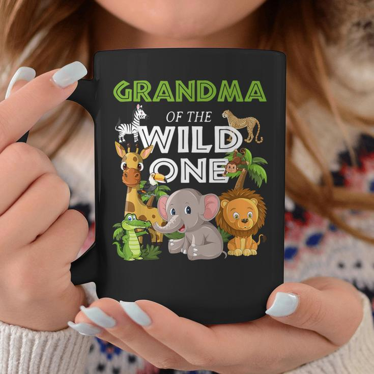 Grandma Of The Wild One Zoo Birthday Safari Jungle Animal Coffee Mug Personalized Gifts