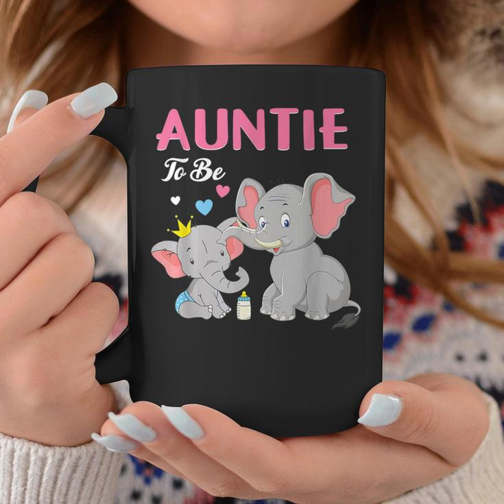Great Auntie To Be Elephant Baby Shower Pregnancy Reveal Coffee Mug Unique Gifts