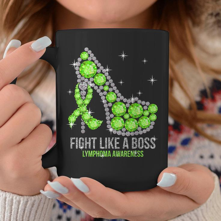 Green Lymphoma Warrior Fight Like A Boss Coffee Mug Unique Gifts