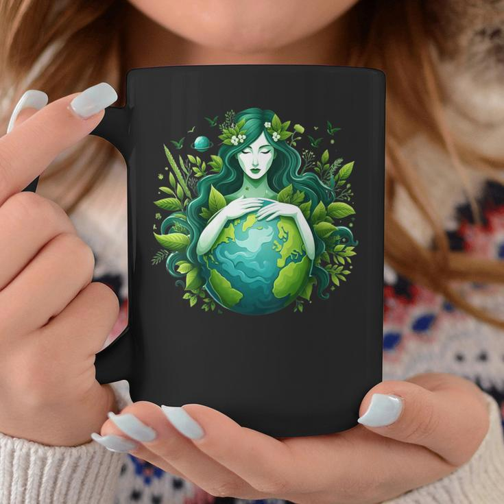 Green Mother Earth Day Gaia Save Our Planet Hippie Coffee Mug Funny Gifts