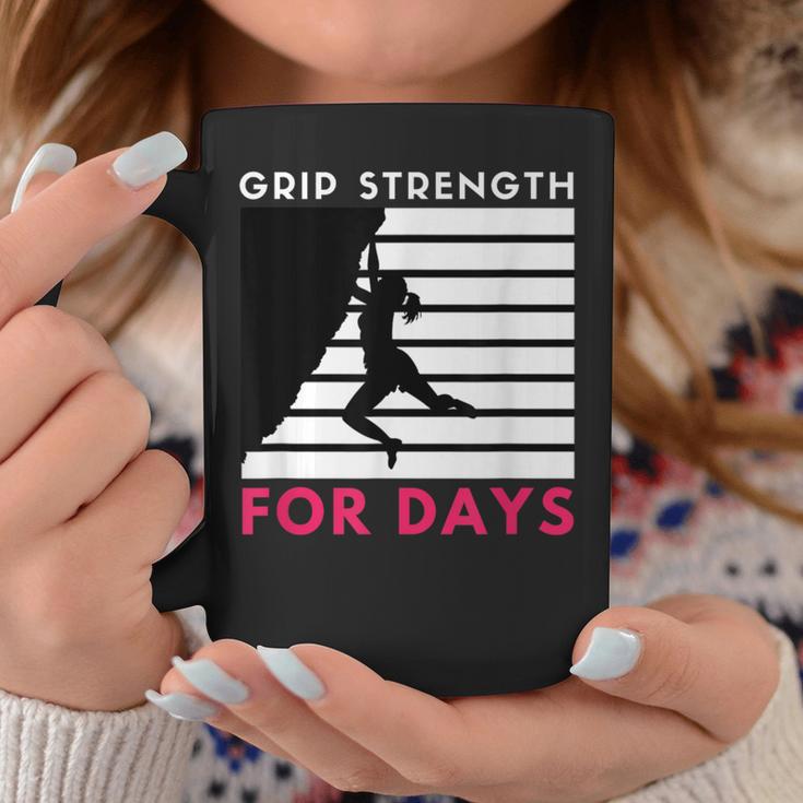 Grip Strength Climber Rock Climbing Female Bouldering Coffee Mug Unique Gifts