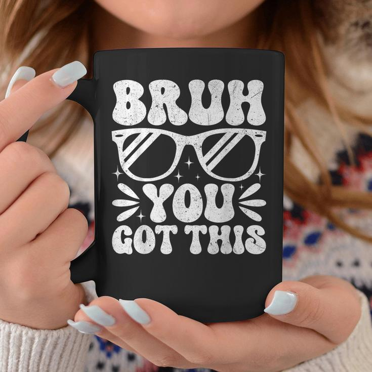 Groovy Bruh You Got This Testing Day Rock The Test Boys Mens Coffee Mug Unique Gifts