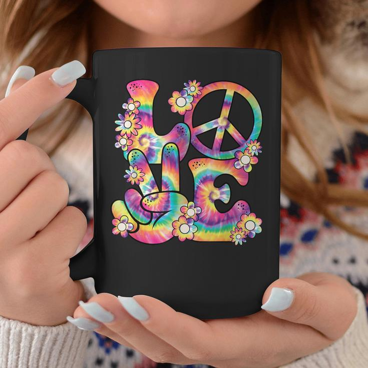 Groovy Love Peace Sign Hippie Theme Party Outfit 60S 70S Coffee Mug Personalized Gifts