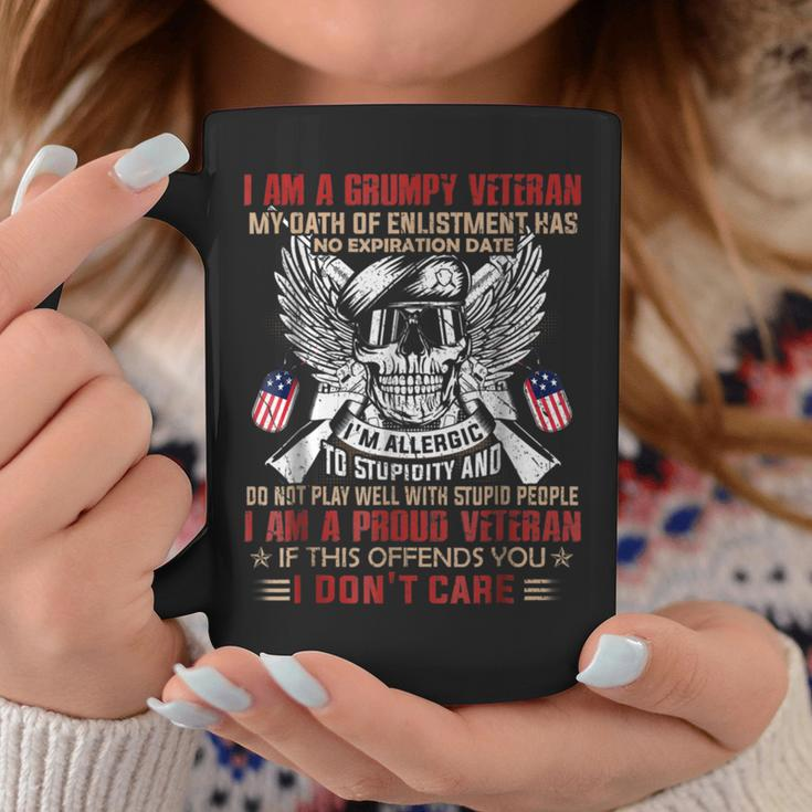 I Am A Grumpy Veteran I Am A Proud Veteran Coffee Mug Unique Gifts