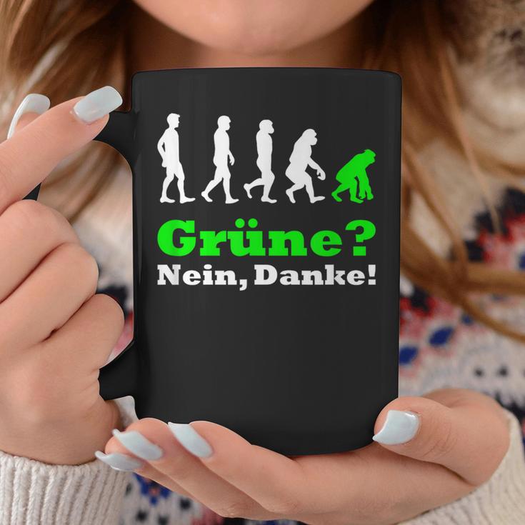 Grüne Nein Danke German Black Tassen Lustige Geschenke