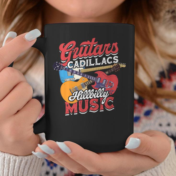 Guitars Cadillacs Hillbilly Music Guitarist Music Album Coffee Mug Unique Gifts