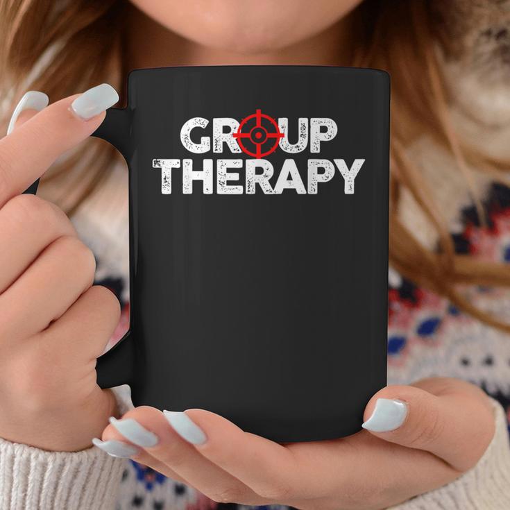 Gun Range Group Therapy Target Shooting Coffee Mug Unique Gifts