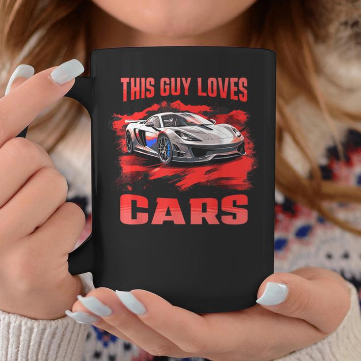 This Guy Loves Cars Supercar Sports Car Exotic Concept Boys Coffee Mug Unique Gifts