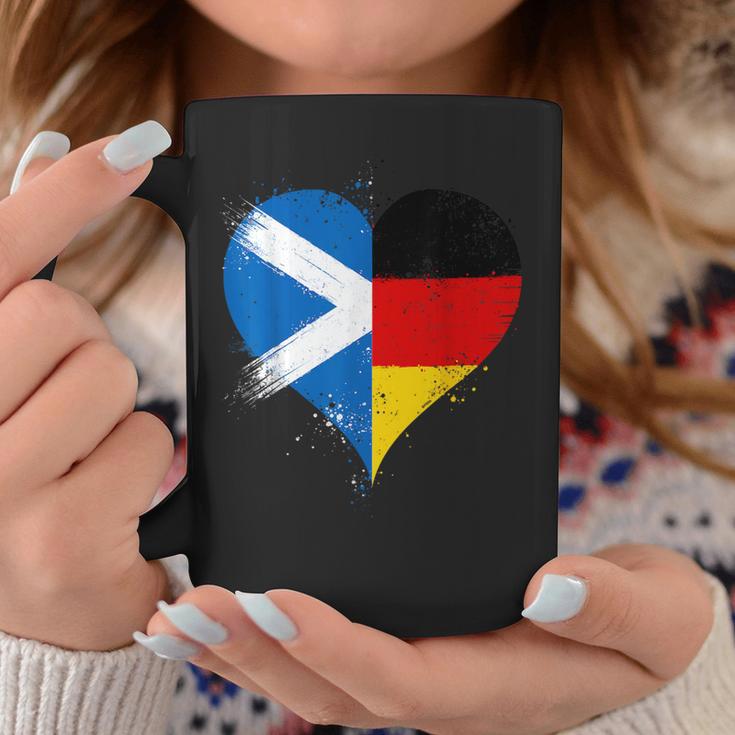 Halb Schottisch Halb Deutsch Ein Coole Flaggen In Liebe Herz Tassen Lustige Geschenke