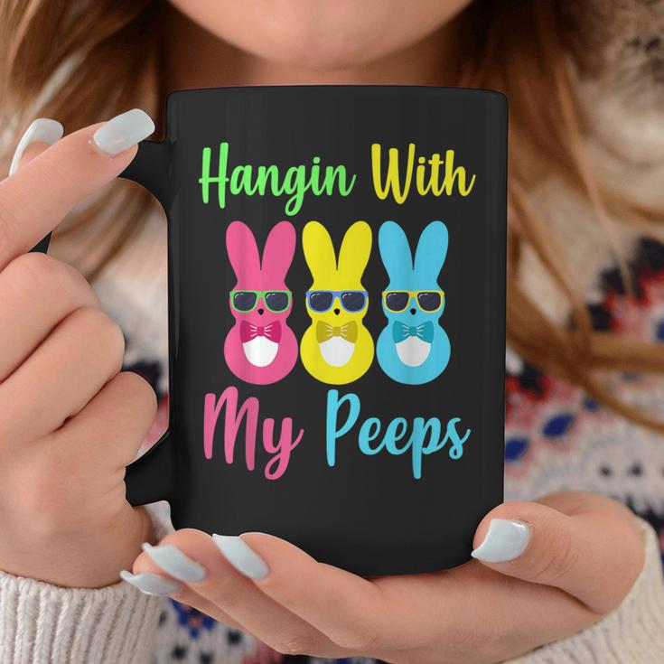 Hangin With My Peeps Cute Bunny Easter Family Coffee Mug Unique Gifts