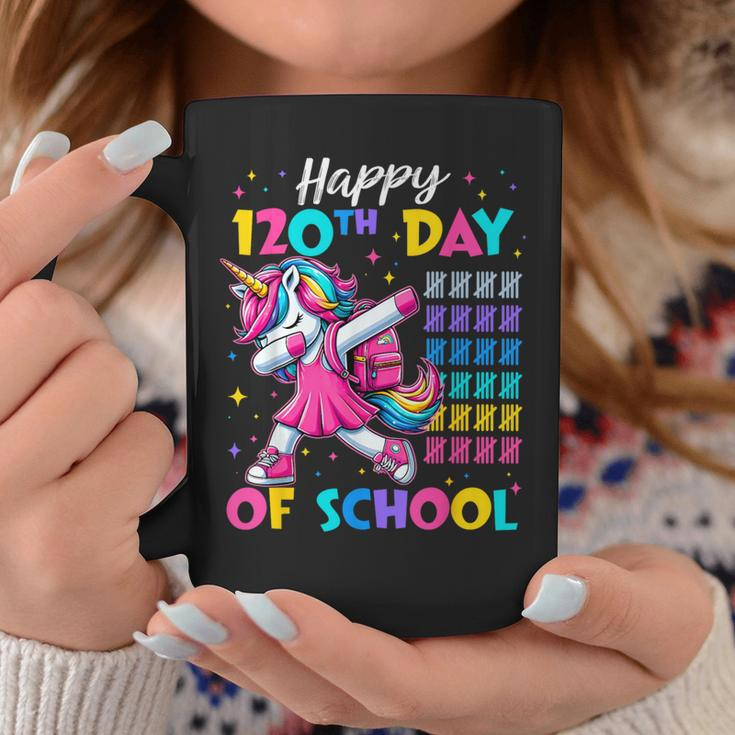 Happy 120Th Day Of School Cute Unicorn Girl 120 Days Smarter Coffee Mug Personalized Gifts