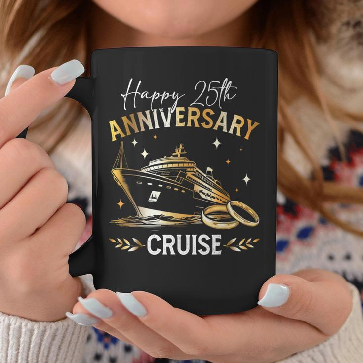 Happy 25Th Anniversary Cruise Wedding Matching Coffee Mug Funny Gifts
