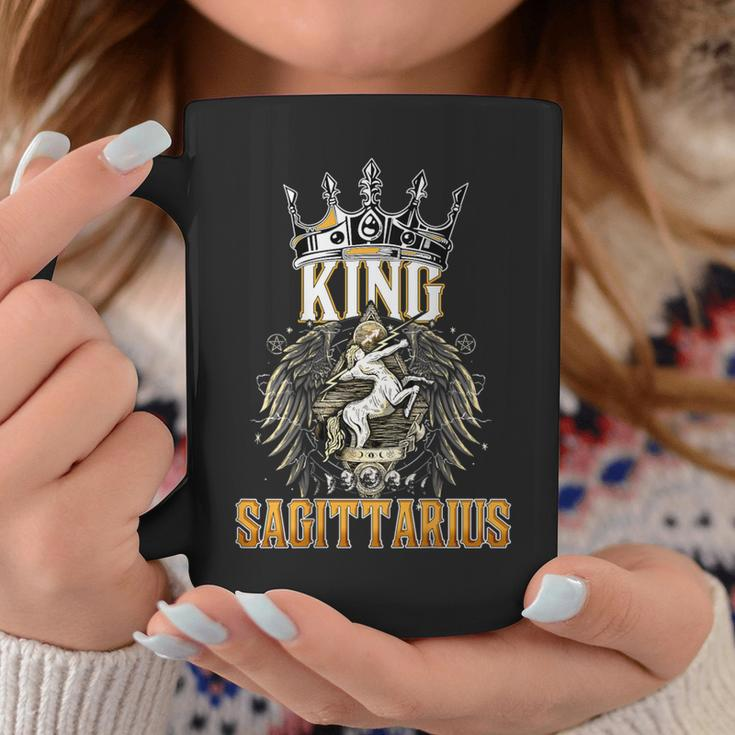 Happy Birthday Sagittarius King Black King Zodiac Birthday Coffee Mug Unique Gifts