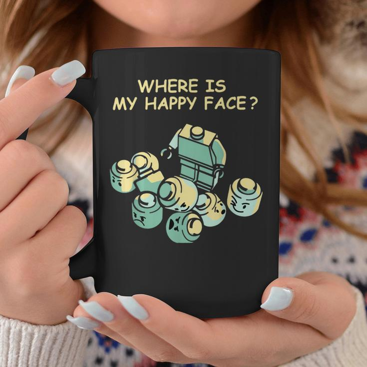 Where Is My Happy Face Quote Men Women Birthday Party Coffee Mug Unique Gifts
