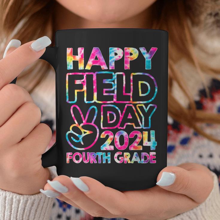 Happy Field Day 2024 Fourth Grade Field Trip Fun Day Tie Dye Coffee Mug Unique Gifts