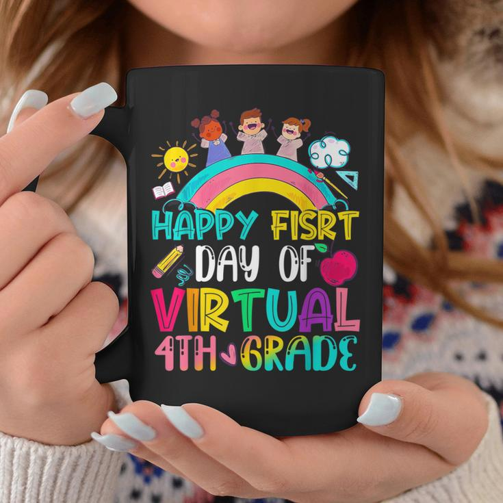 Happy First Day Of Virtual 4Th Grade Coffee Mug Unique Gifts