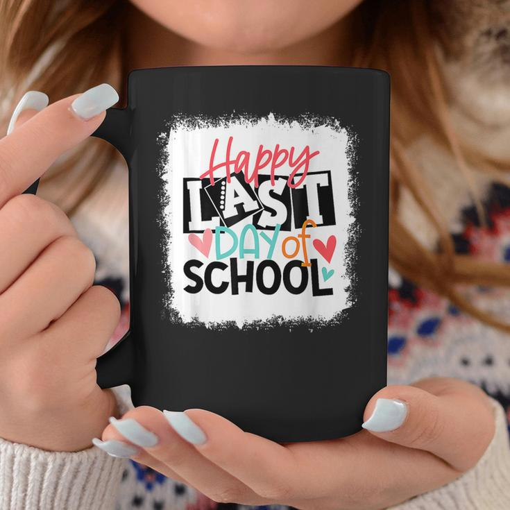 Happy Last Day Of School Teacher Student Graduation Bleached Coffee Mug Personalized Gifts