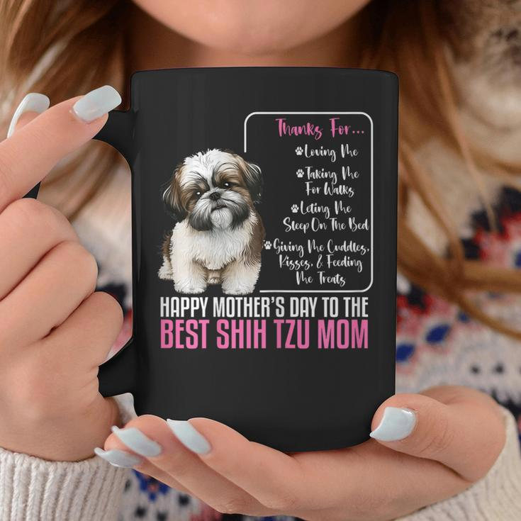 Happy Mother's Day To The Best Shih Tzu Mom Shih Tzu Mommy Coffee Mug Funny Gifts