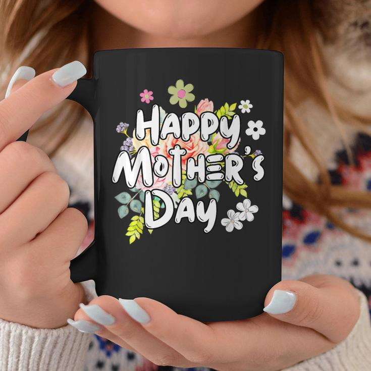 Happy Mother's Day Floral Mom Mommy Grandma 2024 Coffee Mug Unique Gifts