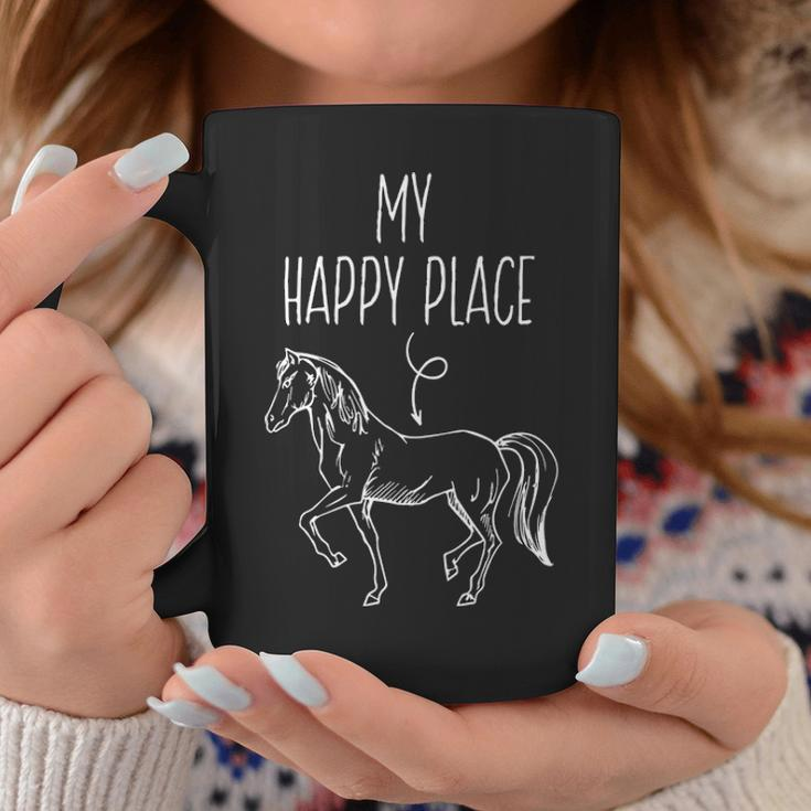 My Happy Place Horse Lover Horseback Riding Equestrian Coffee Mug Unique Gifts