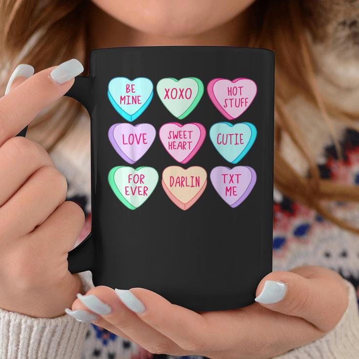Happy Valentines Day Candy Conversation Hearts Cute Coffee Mug Funny Gifts