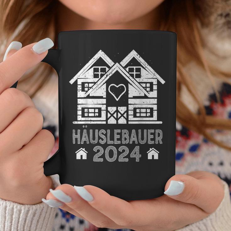 Hausbauer 2024 Schwarzes Tassen, Hausbau-Motiv Design Lustige Geschenke