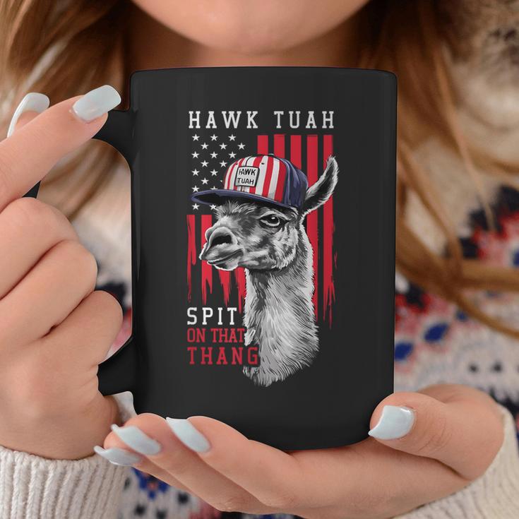 Hawk Tush Spit On That Thing Llama July 4Th Coffee Mug Unique Gifts