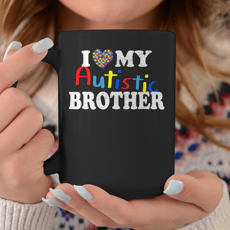 I Heart My Autistic Brother I Love My Autistic Brother Coffee Mug Unique Gifts