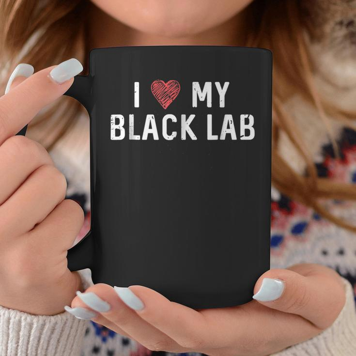 I Heart My Black Lab Labrador Retriever Mom Dad Coffee Mug Unique Gifts