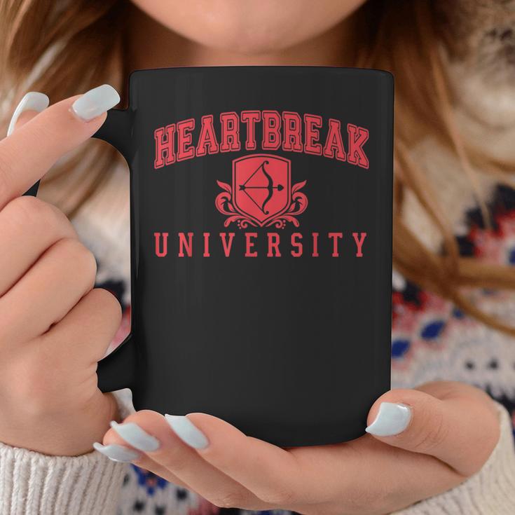 Heartbreak University Cupid's Arrow Vintage Valentines Day Coffee Mug Unique Gifts