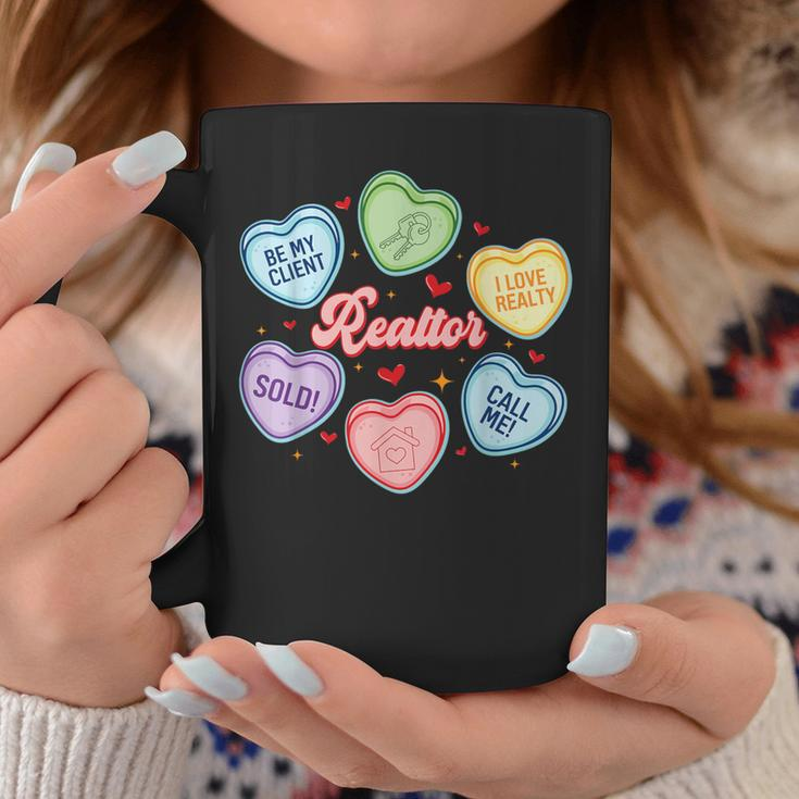 Hearts Candy Valentines Day Real Estate Be My Client Coffee Mug Funny Gifts