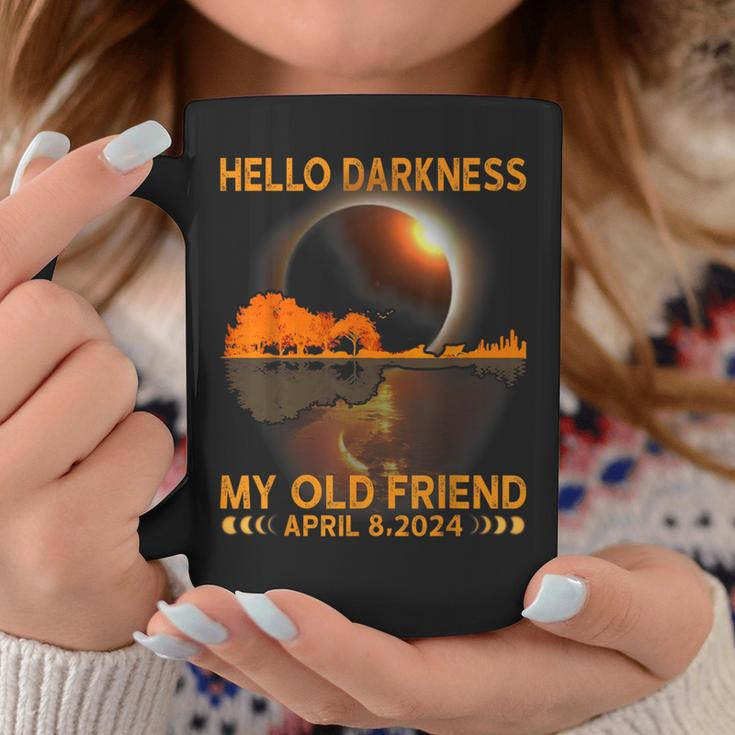 Hello Darkness My Friend Solar Eclipse April 8 2024 Coffee Mug Unique Gifts